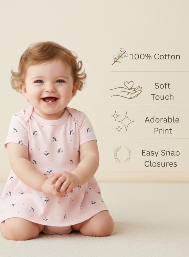 Luna & Lily Baby Girls Cotton Printed Bodysuit - Image 4