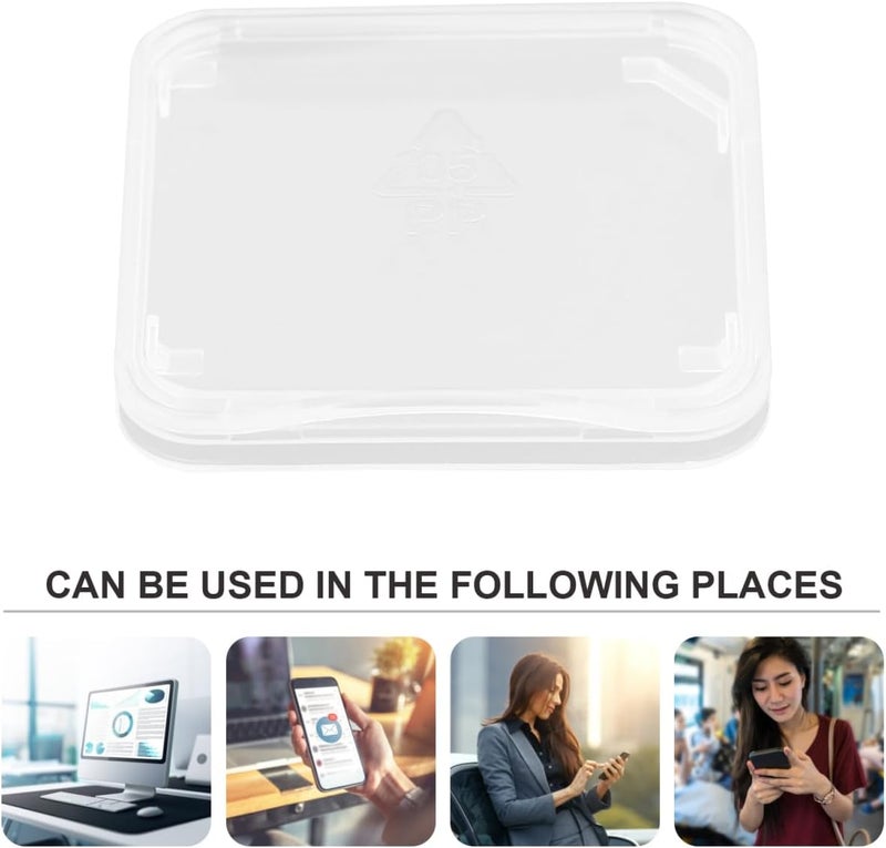 ULTECHNOVO Clear Plastic Memory Card Case Memory Case Holder Compatible with SD Micro T- Flash Card (100pcs) - Image 4