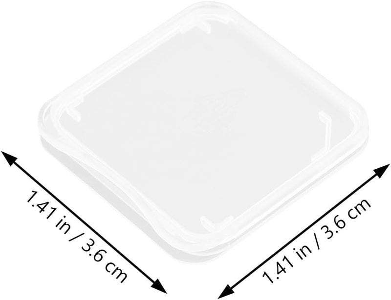 ULTECHNOVO Clear Plastic Memory Card Case Memory Case Holder Compatible with SD Micro T- Flash Card (100pcs) - Image 2