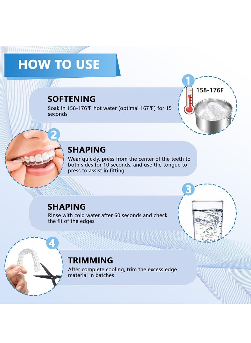 cyleto Mouth Guard for Grinding Teeth at Night, Food Grade Material, Customizable Shaping, Suitable for Nighttime Teeth Grinding, Sports Mouthguard, Mouth Guard for Clenching Teeth at Night  - Image 5
