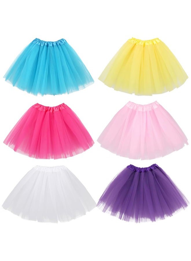 kilofly 6pc Girls Ballet Tutu Kids Birthday Princess Party Favor Dress Skirt Set - Image 1
