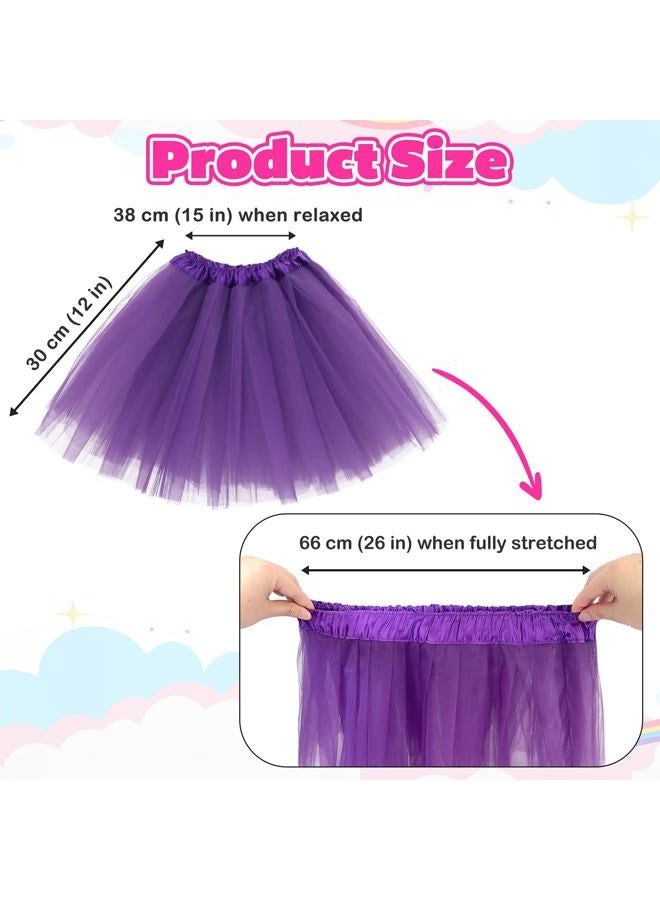 kilofly 6pc Girls Ballet Tutu Kids Birthday Princess Party Favor Dress Skirt Set - Image 2