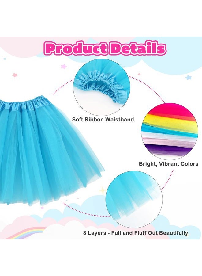 kilofly 6pc Girls Ballet Tutu Kids Birthday Princess Party Favor Dress Skirt Set - Image 3