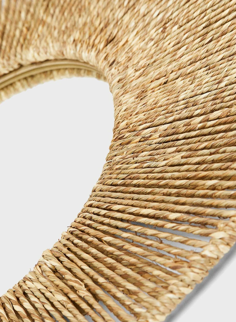 H&M Large Seagrass-Framed Mirror