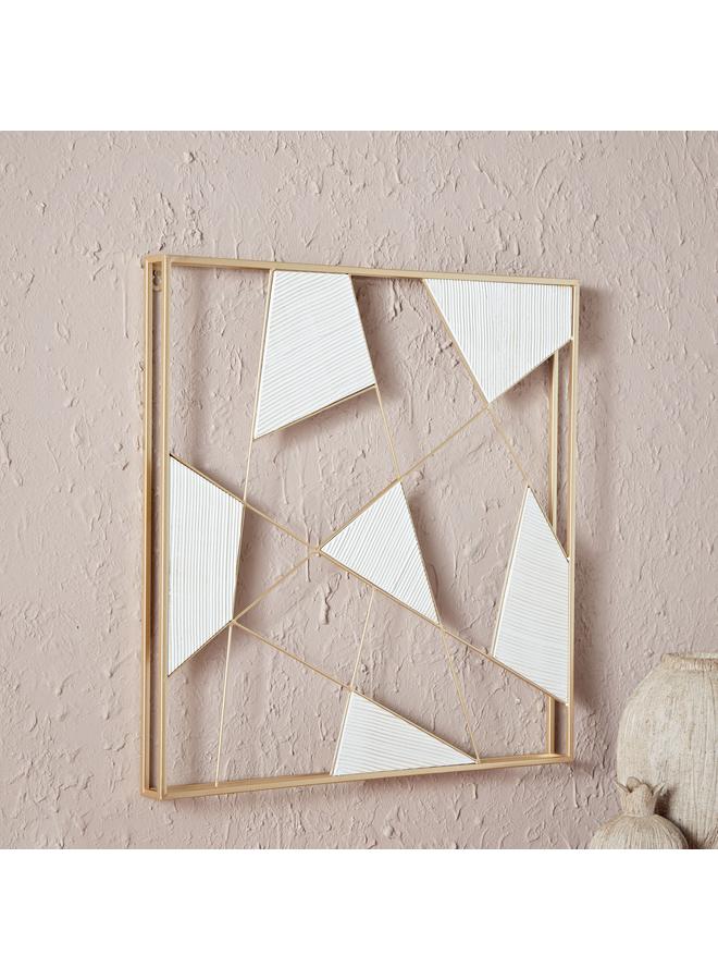 Oliver Metal And Wood Wall Art 60X60X5 Cm - Image 2