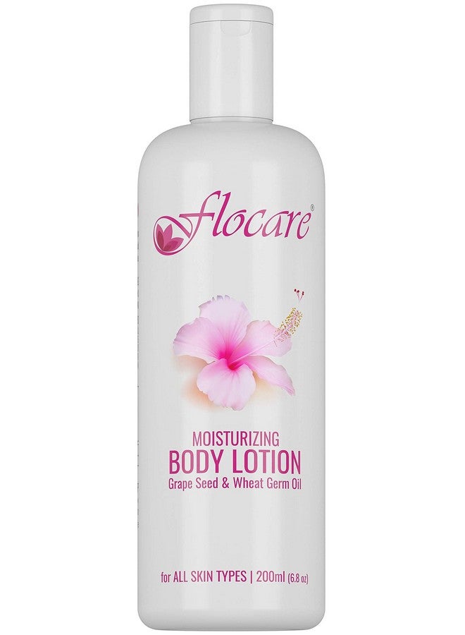 Flocare Daily Moisturizing Lotion For Normal To Dry Skin 200 Ml, Grape Seed Wheat Germ Oil, Full Day Moisture, Non Oily, Nourish And Repair Skin, Smooth Even Tone Skin (Pack Of 1) - Image 1