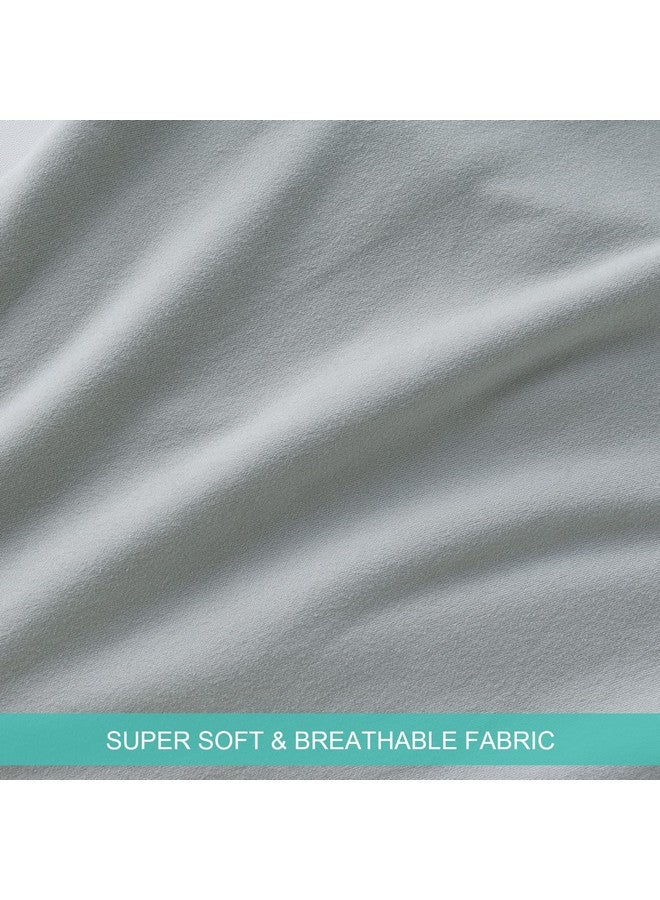 Biloban C Shaped Pregnancy Pillow Cover, Full Body Pillowcase For Maternity Pillow, Super Soft Fabric, Universal Fit, Grey - Image 3