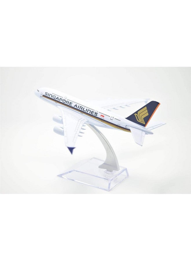 Toytle Diecast Alloy Metal Singapore Airlines/Airways Airbus A380 16 cm Aircraft Aeroplane Model (Multicolour) - Image 4