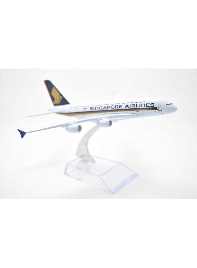 Toytle Diecast Alloy Metal Singapore Airlines/Airways Airbus A380 16 cm Aircraft Aeroplane Model (Multicolour) - Image 3