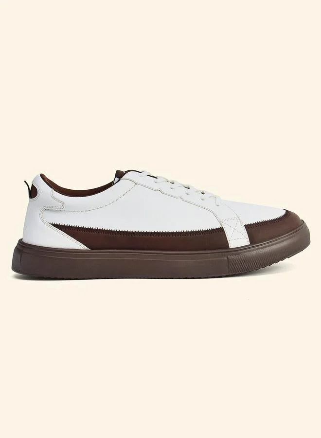 YOHO Men Contrast Panel Casual Sneakers