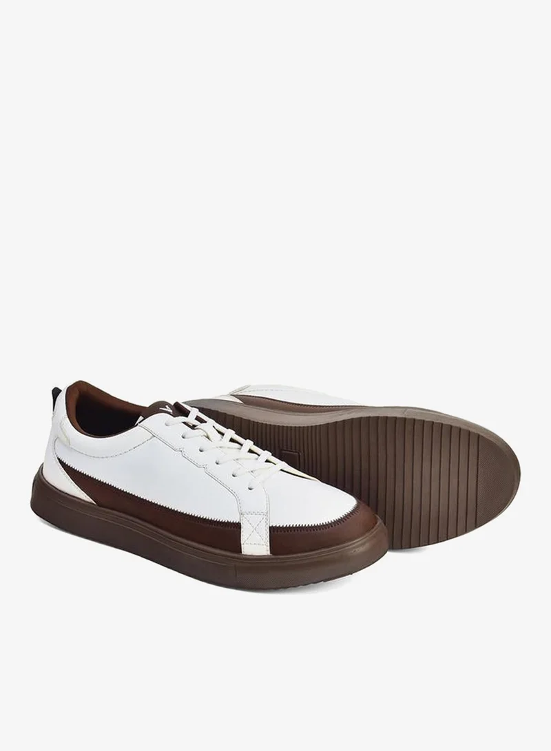 Yoho brown Men Contrast Panel Casual Sneakers for Men | Best Price UAE