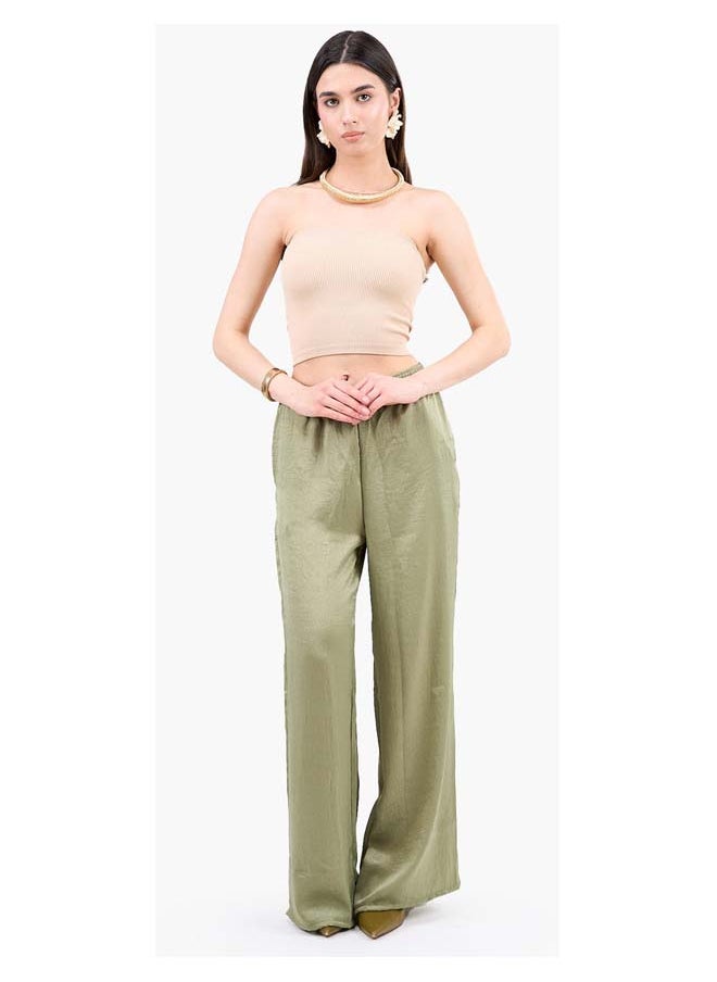 Clue Strapless Cropped Ribbed Top  - Image 4
