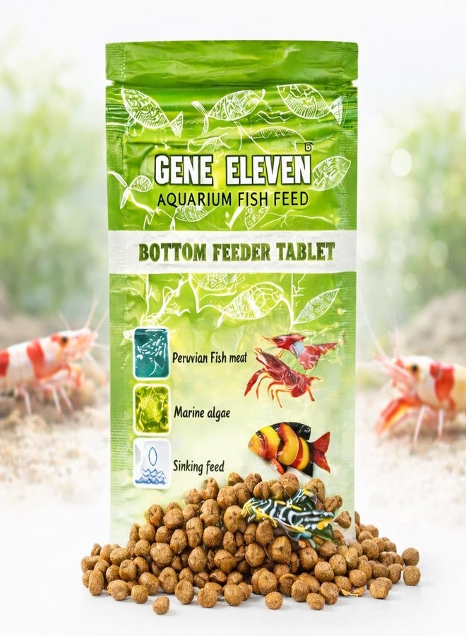 VAYINATO Aquatic Remedies 30G Gene Eleven Bottom Feeder Tablet Fish Food | Sinking Tablet Feed for Plecos, Shrimps, Crayfish, Lobsters & Crabs | All Life Stages Aquarium Feed - Image 1