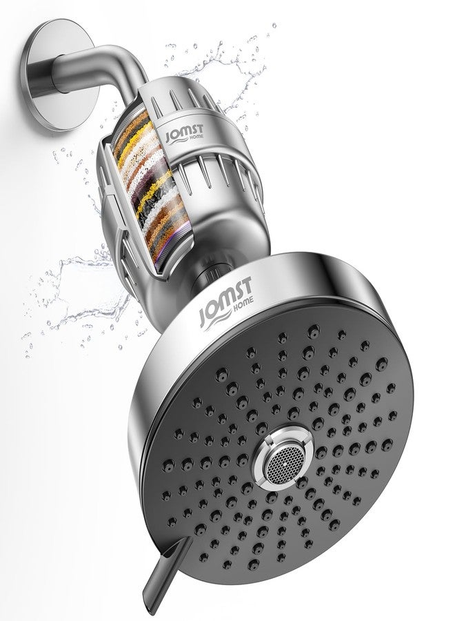 Jomsthome Filtered Shower Head - for Healthier Skin & Hair | 3 Mode High Pressure Shower Head with 25-Stage Filtration | Removes 99.945% of Chlorine & Heavy Metals | Anti-Chlorine Shower Head COMBO - Image 1