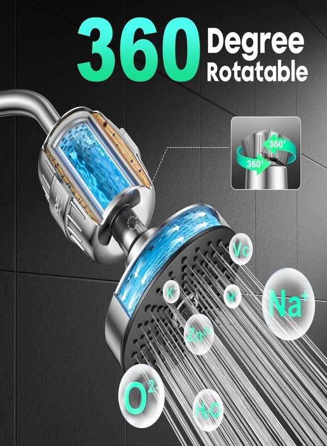 Jomsthome Filtered Shower Head - for Healthier Skin & Hair | 3 Mode High Pressure Shower Head with 25-Stage Filtration | Removes 99.945% of Chlorine & Heavy Metals | Anti-Chlorine Shower Head COMBO - Image 3
