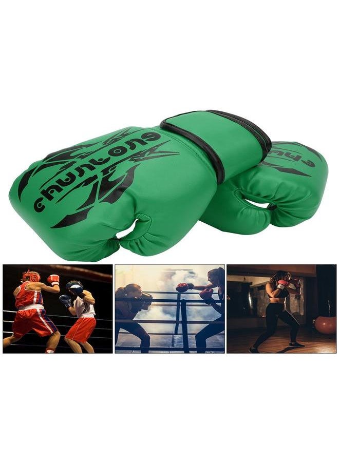 Thoraya 1 Pair Boxing Gloves Sanda Boxglove Kenpo Training Practicing Equipments for Adult Childrengreen  - Image 5