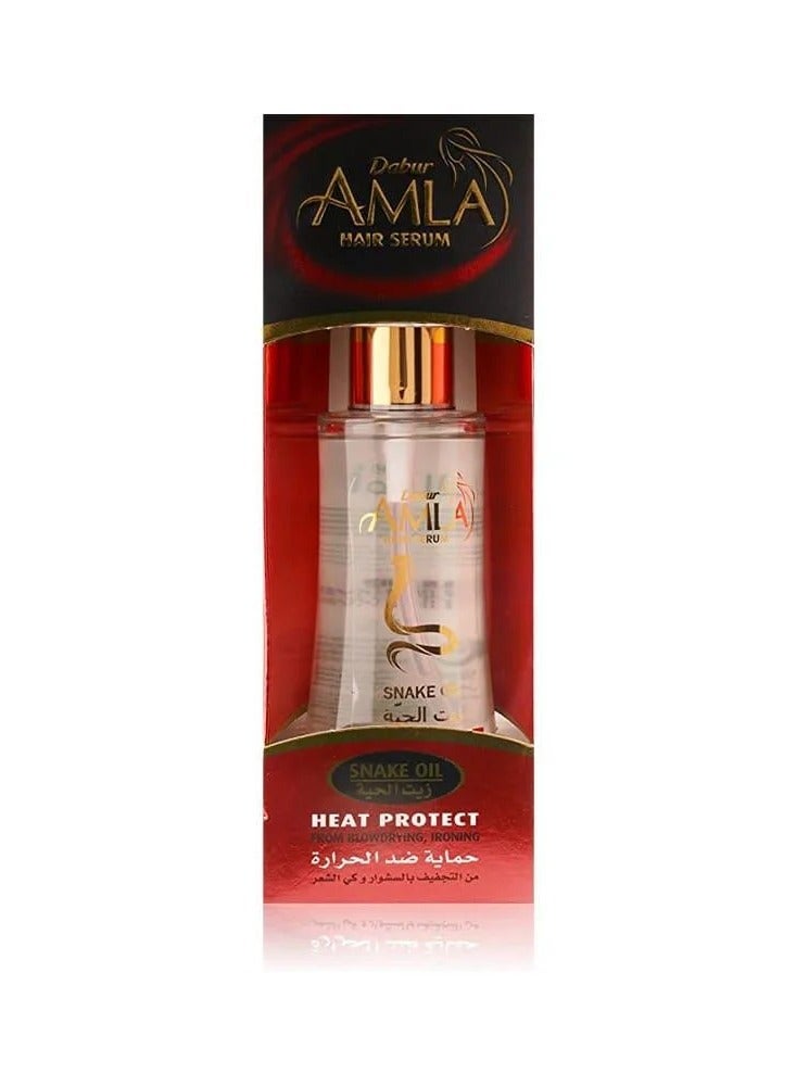 Dabur Amla Snake Oil Heat Protect From Blow drying & Ironing Hair - 50 ml - Image 1