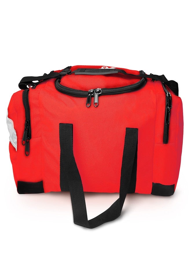 ASA TECHMED Large EMT First Responder Trauma Medical Bag Empty for Home 21x12x9 Inches, Office, School, EMTs, Paramedics, First Responders, Red - Image 3