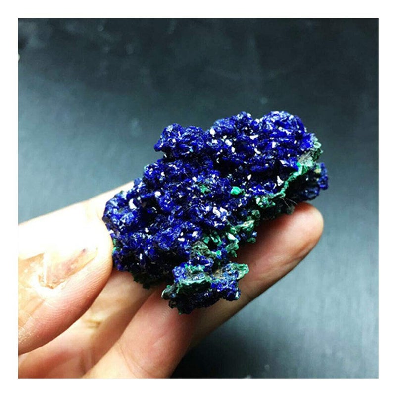 Wixine 1Pcs Natural Azurite Malachite Crystal Mineral Specimen Healing Stone 1-3cm - Image 1