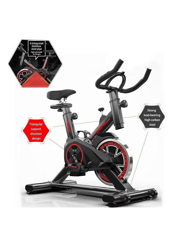 WALALLA Commercial-Grade Magnetic Exercise Bike for Home Gym - 100kg Capacity w/Silent Belt Drive, Adjustable Seat/Armrest, LCD Monitor & Phone Holder (85x45x110cm) - Image 4