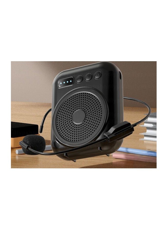 Voice Amplifier with Wired Microphone Headset, Portable Rechargeable PA System Speaker Personal Microphone Speech Amplifier, Loudspeaker for Teachers, Tour Guides/Coaches Metting/Yoga/Fitness - Image 1
