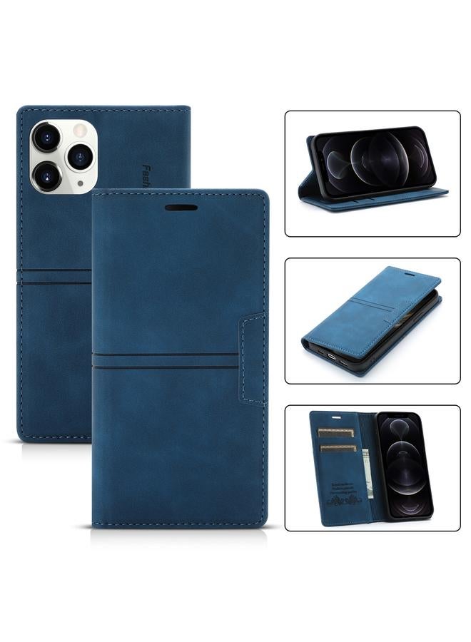 اس-توب جراب لهاتف iPhone 12 / 12 Pro Dream Magnetic Suction Business جراب جلد PU أفقي قلاب مع حامل وفتحة بطاقة ومحفظة - Image 1