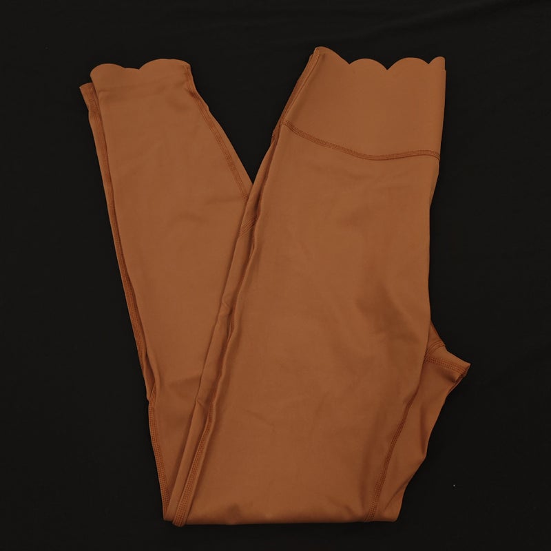 Nariele Cross-border Lace Yoga Clothing Long-sleeved Top Trousers Skin-friendly Comfortable Fitness suit Women Running Training Sportswear Women Floral-Waist Cocoa Trousers