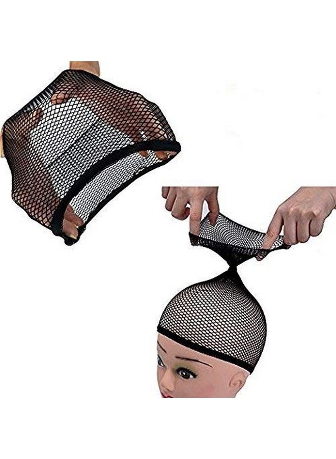 Paradise Elastic Net Mesh Hair Wig Weaving Fishnet Snood Cap Wig Cap For Women/Wig Cap For Men (Combo Of 2 Pc) - Image 1