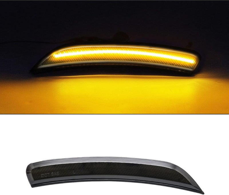 Mynoway 4PCS Smoked Lens LED Side Marker Lamp Replacement for Chrysler 200 (2015-2017) - Image 2