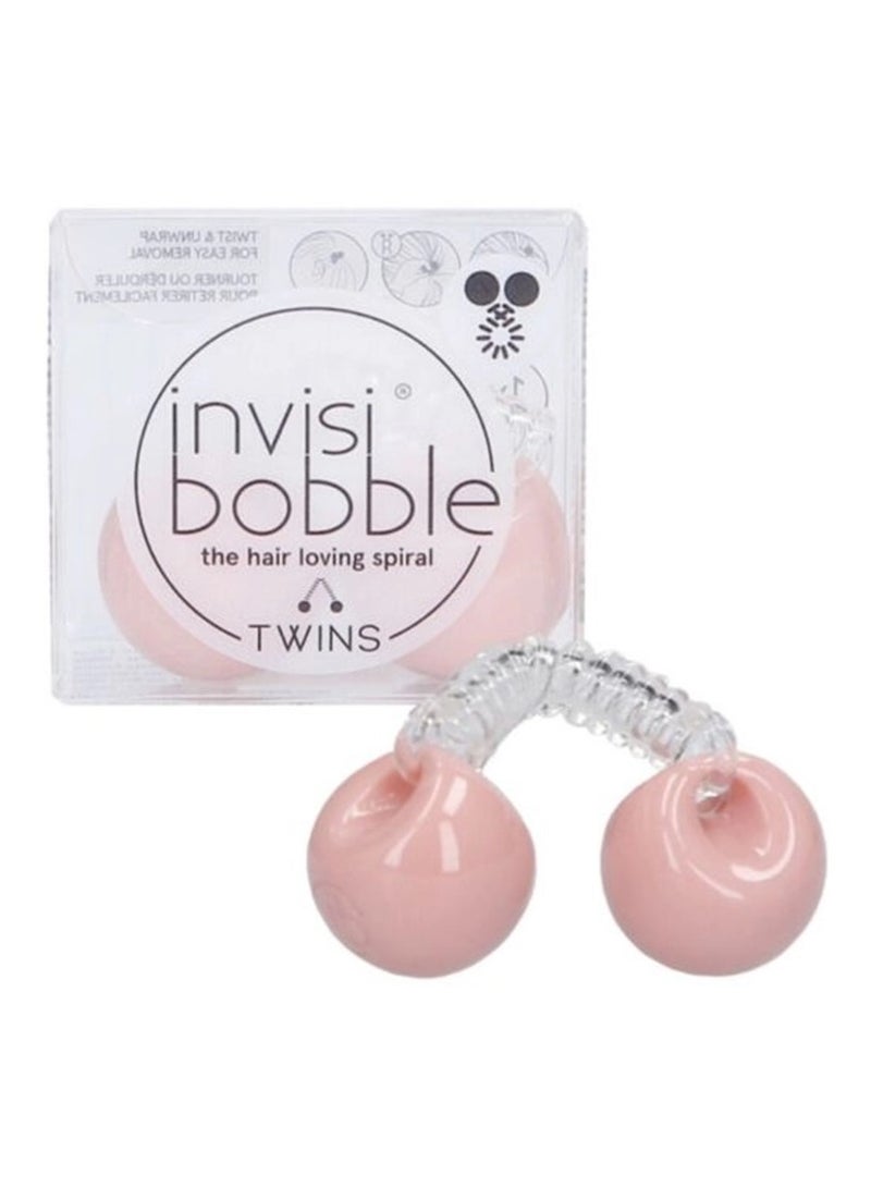 إنفيزيبوبل INVISIBOBBLE Twins The Hair Loving Spiral - Prima Ballerina