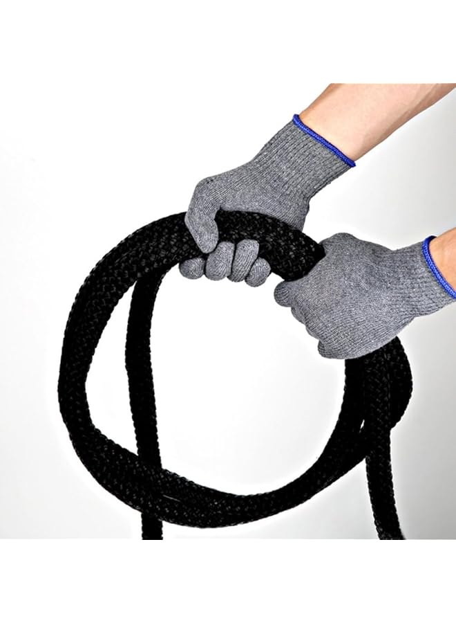 AL SANIDI Camping Hand Gloves Outdoor Gloves with Anti Slip Grip Gray Size 14.5 * 24.5 Cm - Image 3