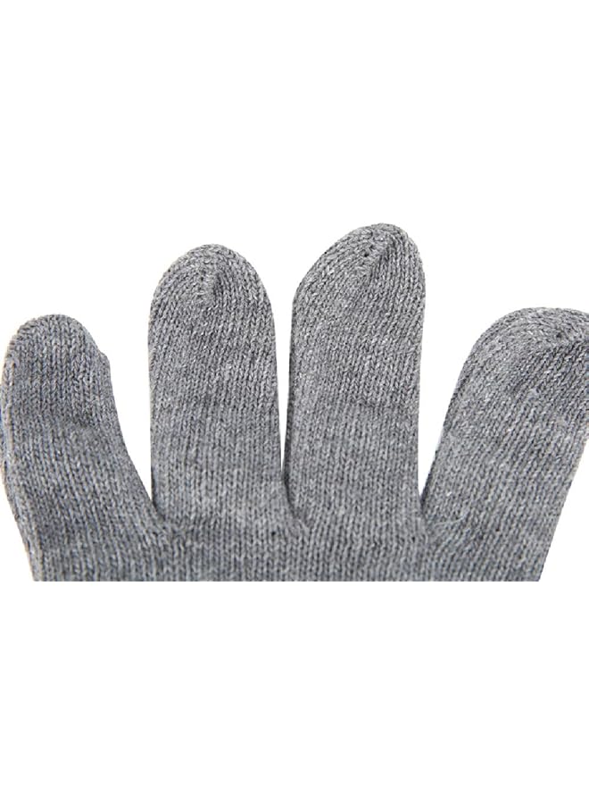 AL SANIDI Camping Hand Gloves Outdoor Gloves with Anti Slip Grip Gray Size 14.5 * 24.5 Cm - Image 4