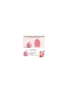MAANGE Makeup Brushes Set Foundation Contour Concealer Blush Powder Make Up Brushes 15 Pcs With 1 Makeup Sponge & 1 Brush Cleaner (Champagne)  - Image 5