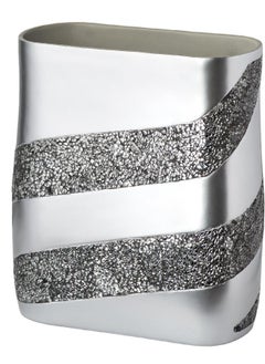 Creative Scents Bathroom Tumbler Cup - Decorative Silver Crackled