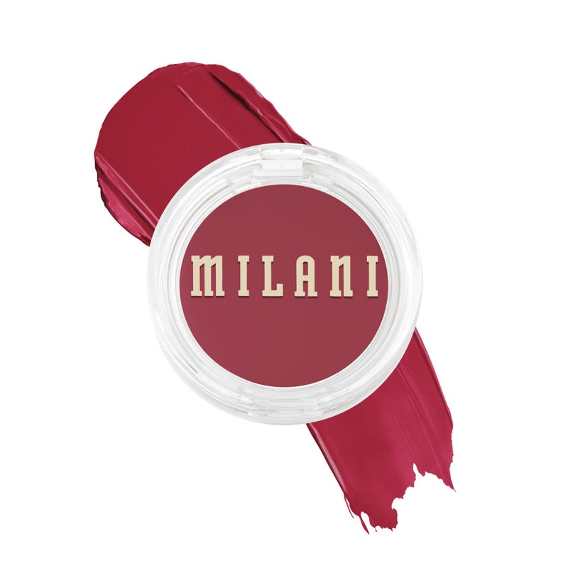 Milani Blush Makeup â€“ Cheek Kiss Cream Blush for Cheeks, Buildable Cream-to-Gel Blusher & Lip Tint, Dewy Natural Color, Hydrating - Merlot Moment - Image 1