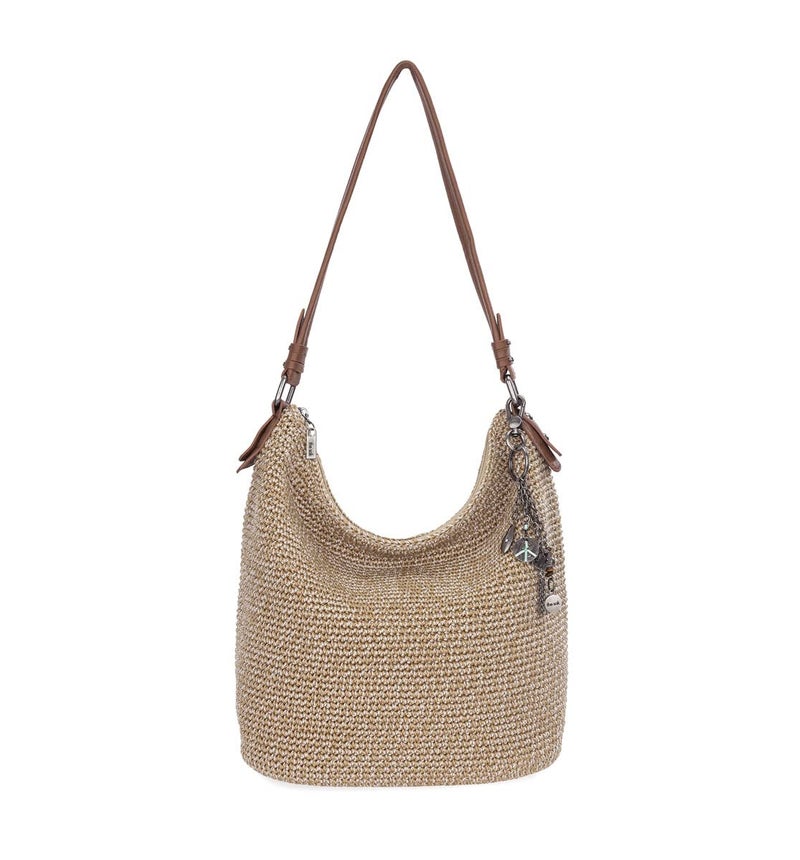 The Sak Sequoia Hobo Bag - Hand Crochet Women's Handbag for Everyday & Travel - Durable, Large Purse With Shoulder Bag Strap & Zipper Pocket - Bamboo - Image 1