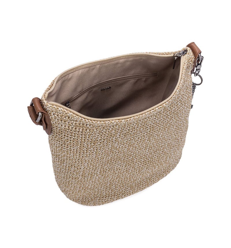 The Sak Sequoia Hobo Bag - Hand Crochet Women's Handbag for Everyday & Travel - Durable, Large Purse With Shoulder Bag Strap & Zipper Pocket - Bamboo - Image 5