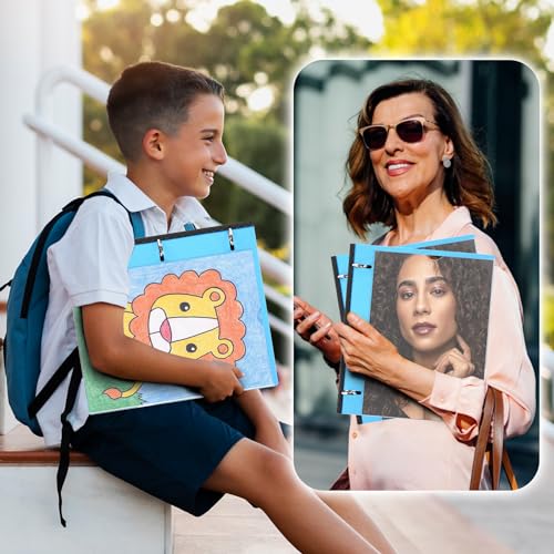 WOT I Telescoping 3 Ring Binder 1 Inch 12-Pack, Expandable Flexible Binder - Patented Design for Easy Portability, Holds 225 Sheets, 4 Bright Colors for School, Office&Home Organization - Image 5