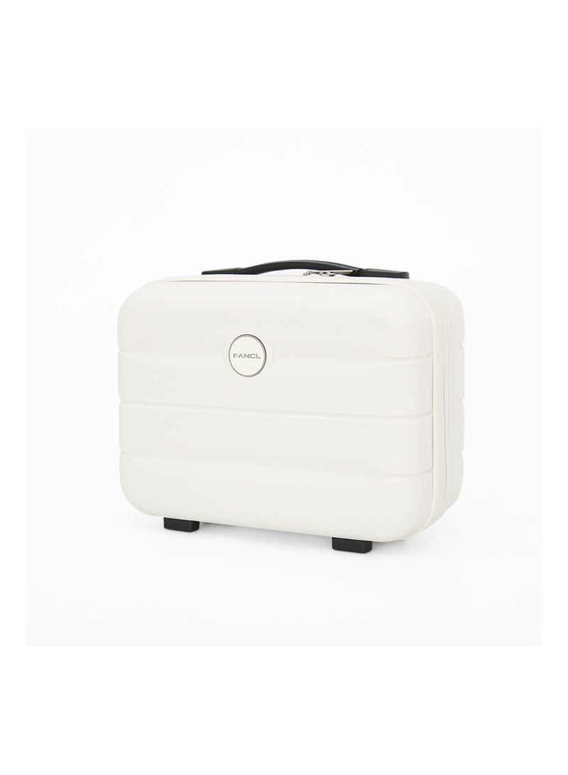 Fancl طقم حقائب أمتعة بعجلات من الجانب الصلب 4 قطع، أبيض (BC-12"،S-20"،M-24"،L-28") - Image 3