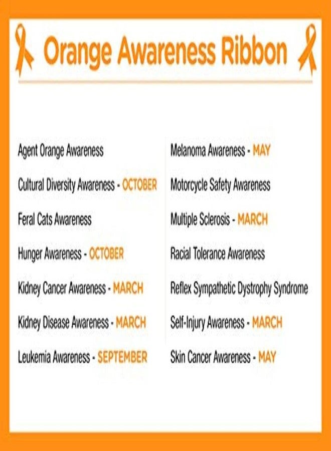 Fundraising For A Cause 2 Pack Multiple Sclerosis Awareness Bangle Bracelets - Orange Ribbon Awareness Bracelets Perfect for MS Awareness Campaigns, Support Groups, Gift-Giving and Fundraising - Image 3