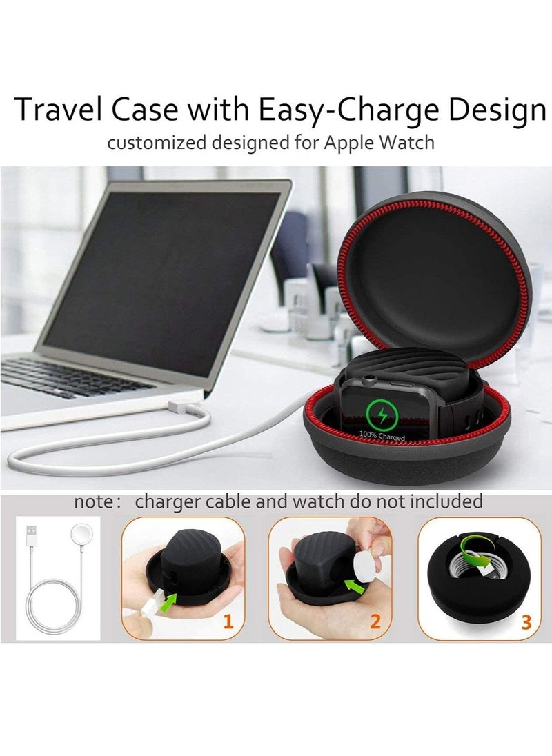 Captaintech - Watch Travel Case, Watch Storage Box for Apple Watch Portable Watch Roll Single Watch - Image 1