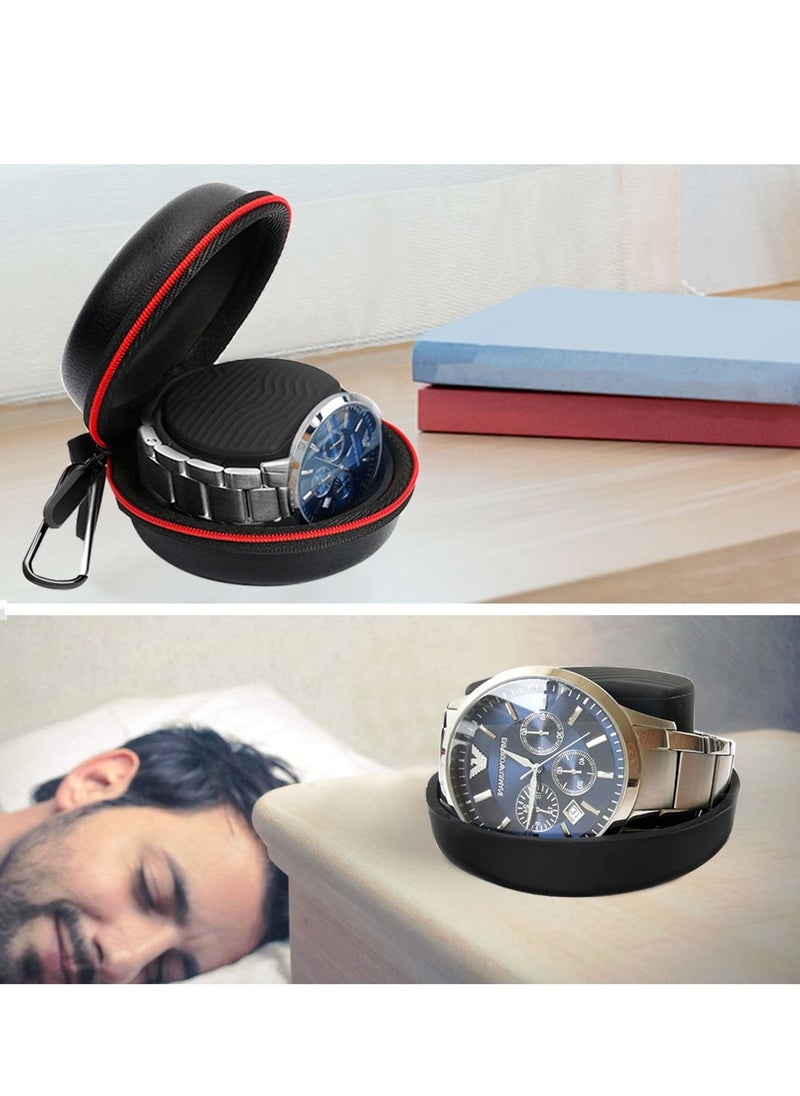 Captaintech - Watch Travel Case, Watch Storage Box for Apple Watch Portable Watch Roll Single Watch - Image 1
