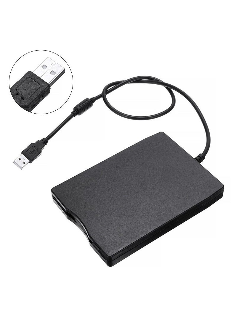 External USB Floppy Drive 3.5-inch Portable 1.44MB FDD, Plug and Play for Windows 2000/XP/Vista/7/8 Laptop