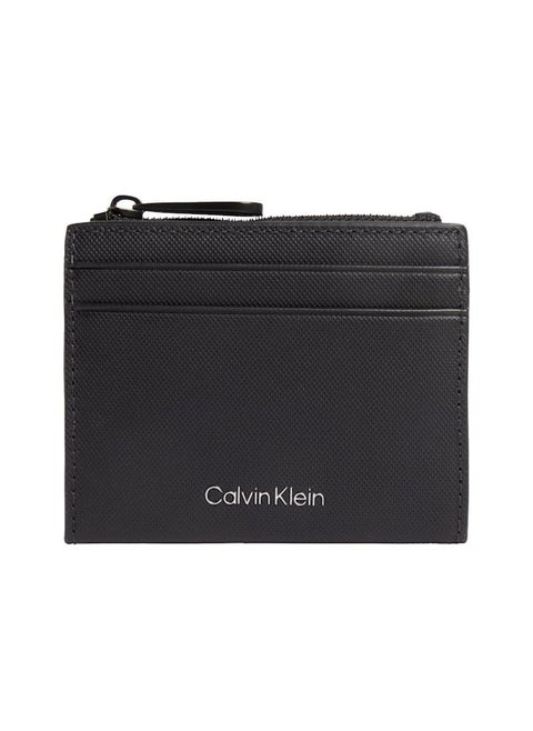 حامل بطاقات بسحاب وشعار