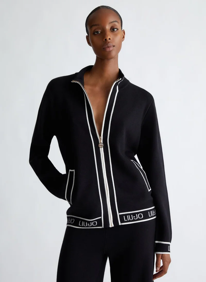Liu Jo Knit cardigan with zip