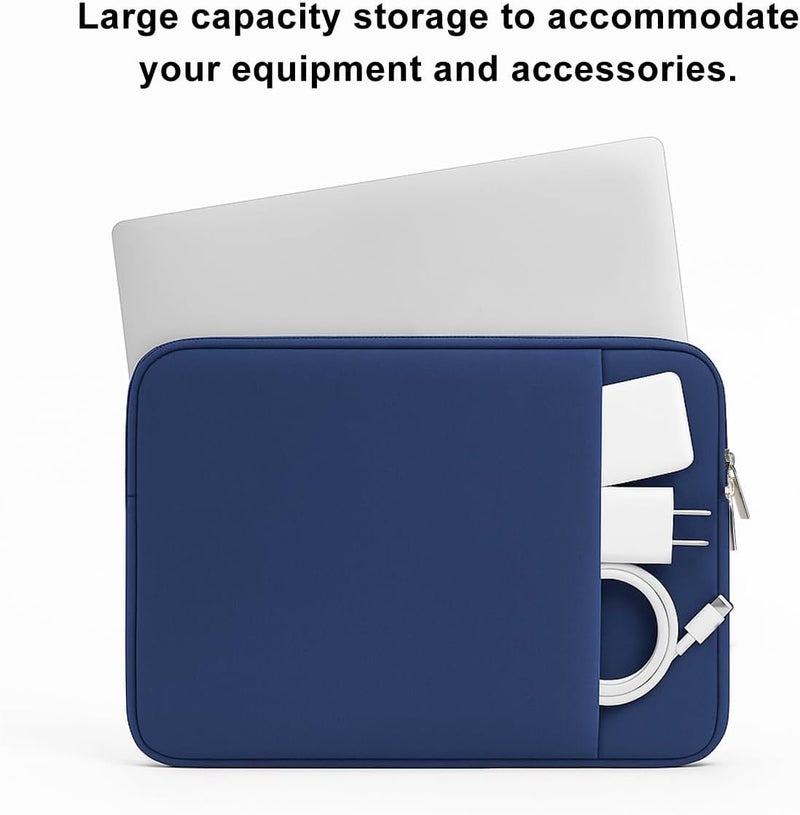 MasiBloom غلاف كمبيوتر محمول لـ MacBook Air/Pro مقاس 13 بوصة 2025-2020 برقائق M3 M2 M1 A3113 A2681 A2338 A2337 مع جيبين، حقيبة جهاز لوحي وملحقات - Image 3
