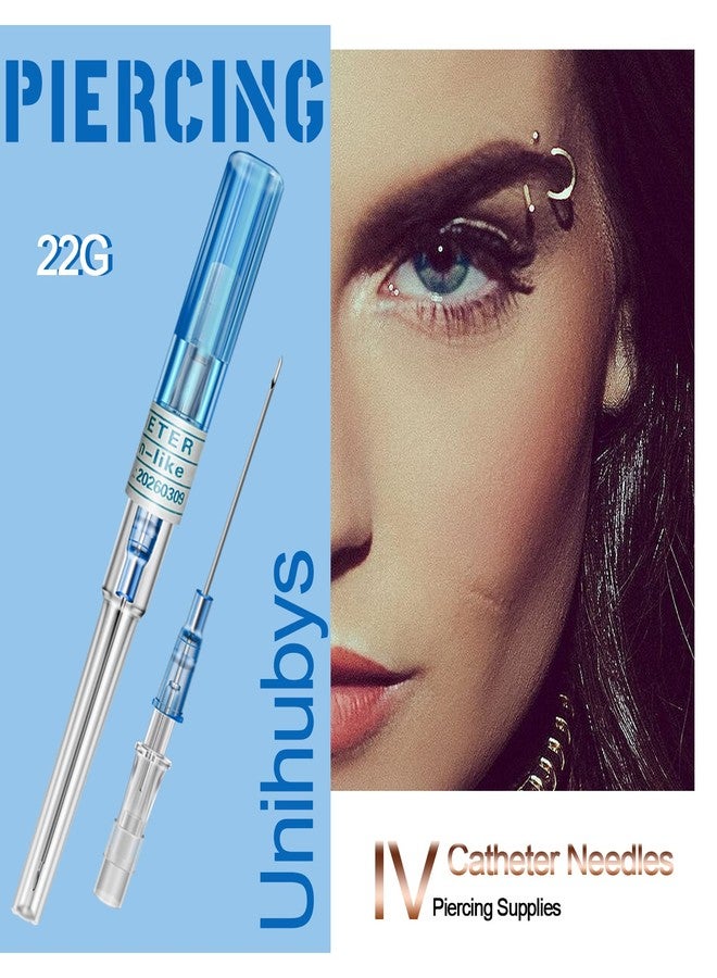 Anghie 10pcs Piercing Tools - 22G Catheter Piercing Ear Nose Body Tools Piercing Supplies. - Image 2