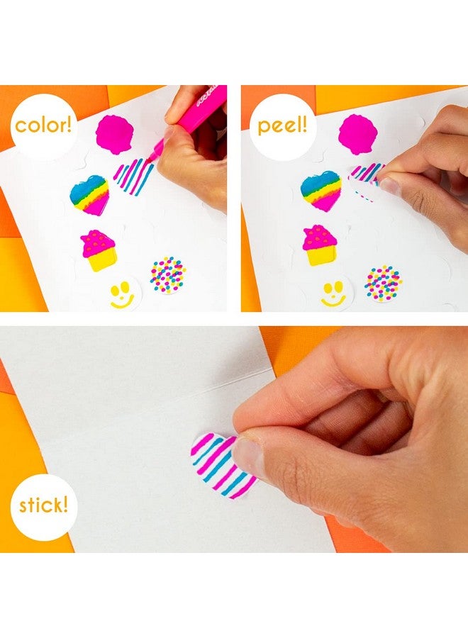 Just My Style Wood Stamp Set by Horizon Group USA, 15 Wooden Stamps, Scrapbooking Sheets, Colorful Markers, Stationery Set, 2-Tone Stamp Pad - Image 4