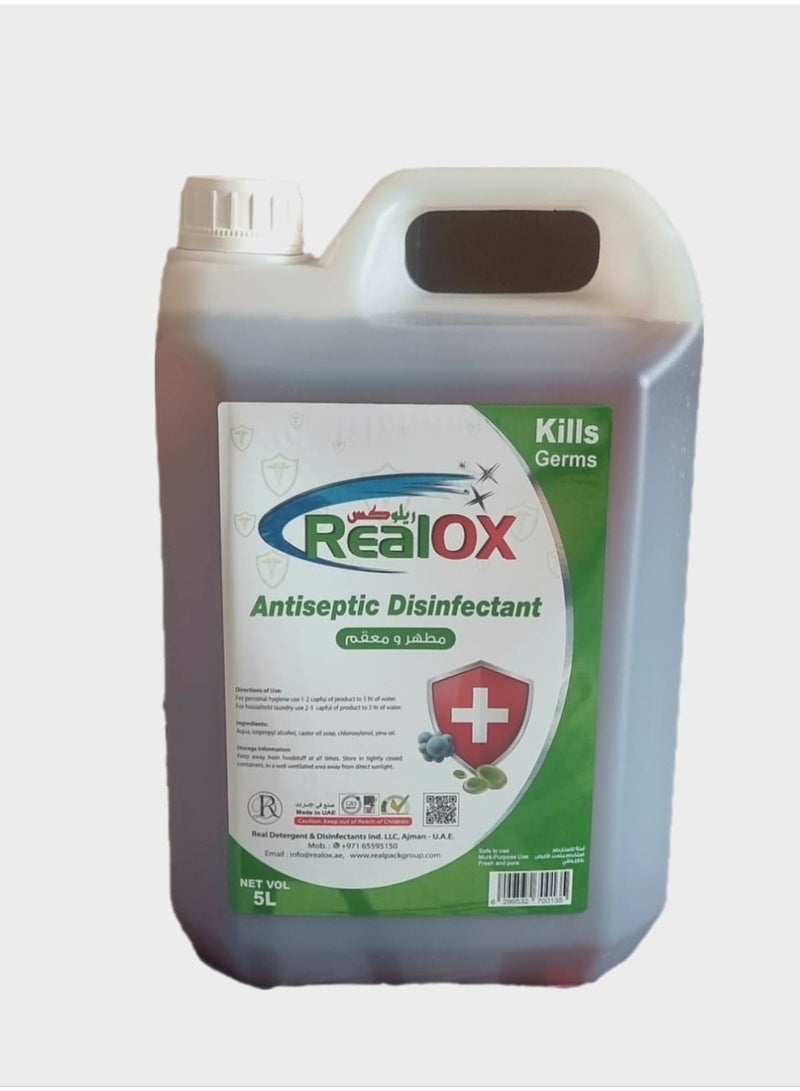 RealOx Antiseptic Disinfectant Liquid, 5L