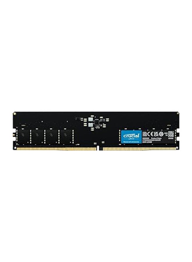 كروشيال ذاكرة سطح المكتب الأساسية DDR5 CL40 UDIMM بسعة 16 جيجابايت وتردد 4800 ميجا هرتز - أسود (CB16GU4800) - Image 1